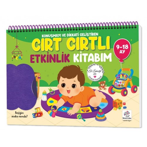 Yükselen Zeka 9-18 Ay İlk Cırt Cırtlı - Keçeli Etkinlik Kitabım